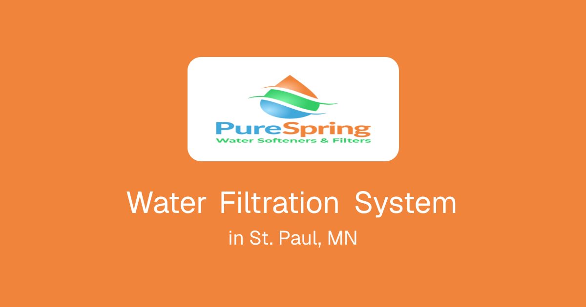 Water Filtration System in St. Paul, MN
